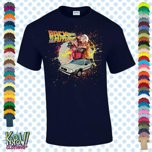 BACK TO THE FUTURE Mens T-SHIRT Delorean Marty McFly Hoverboard Gift Film S-5XL