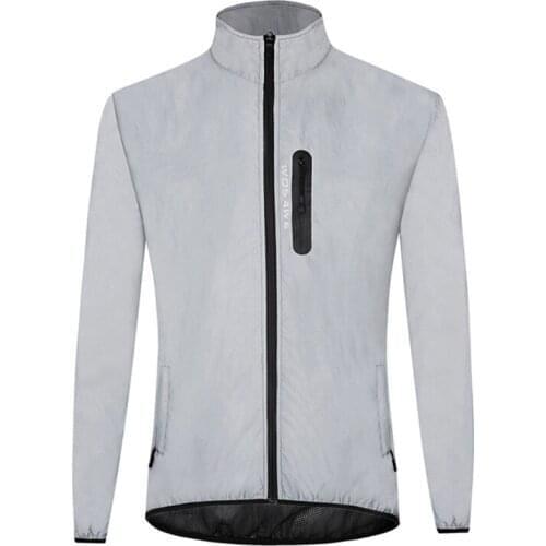 Fully Reflective Night Running Cycling Jersey Windproof Waterproof Non-Slip Rubber Sole Cycling Jersey