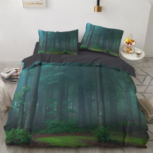 Bed Linen Bedding Sets euro/Double/family sets/Queen/King Bedspread For Home Bedspread 220x240 Beds And Houses Landscape Tree