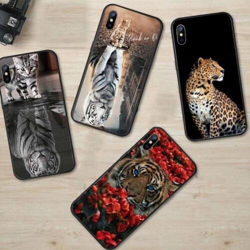 Leopard Tiger lion animal shell Phone Case for iPhone 11 12 pro XS MAX 8 7 6 6S Plus X 5S SE 2020 XR