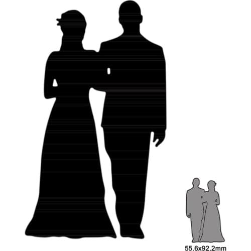 Bride Groom Couple Wedding Metal Cutting Die For DIY Embossing Paper Photo Album Gift Card Making Scrapbooking Craft New