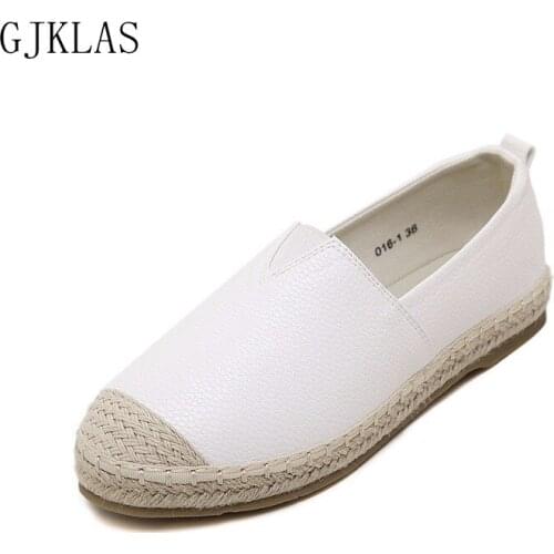 Size 42 43 Summer Lightweight Breathable Flat Shoes Ladies White Fisherman Leisure Soft Comfortable Espadrilles Lazy Loafers New
