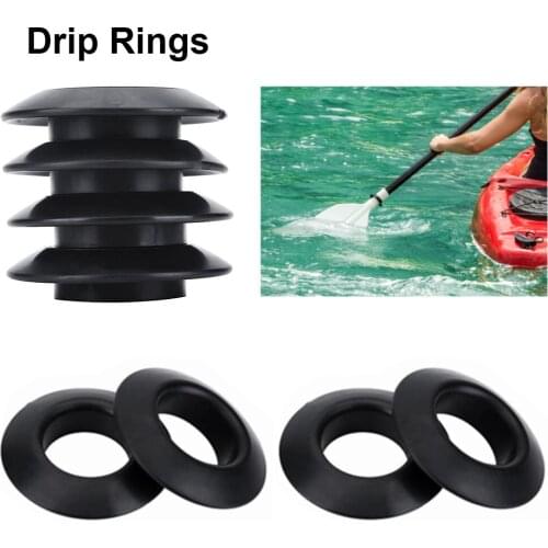 Universal Kayak Paddle Drip Rings for Kayak Canoe Rafting Paddles Shaft 4PCS