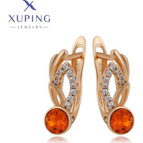 Xuping Jewelry Summer Sale Fashion Newly Little Crystal Earrings of Popular Europen Design for Women Girls A00634514