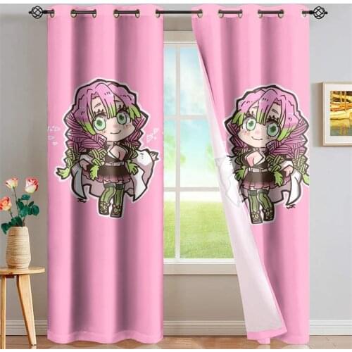 Game Imposter Printed Blackout Anime Curtain 2 Panels/Set Home Living Room Kids Room Decor Privacy Protect Full Shading Drapes