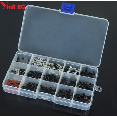 1Pcs Rc car parts HSP 94123 94111 M3 M4 nut large package box screw set cars remote control screws tools commonly used tool kit