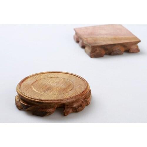 2PCS Wooden Tea Cup Mat Coaster Wood Placemat Teapot Mat Tableware Cup Pad Pading for Table Holder Heat Insulation Tea Accessory