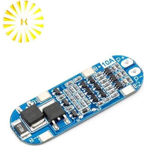 3S 11.1V 12V 12.6V lithium battery protection board Overcharged Over-discharge Short-circuit 10A current limiting Connector