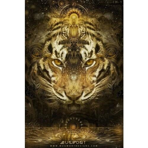 5D diamond painting Fantasy tiger head DIY full drill square/round 3d cross stitch kit mosaic rhinestones embroidery icon