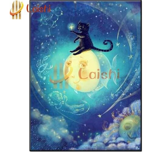 Diamond Painting Cartoon, fantasy, cat, animal Rhinestone 5D DIY Diamond Embroidery,home decor Cross Stitch,diamond Mosaic Sale