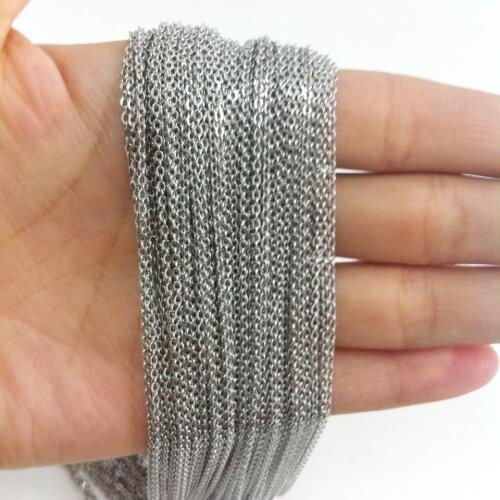 Free Shipping Wholesale 100meters 2.0mm Width DIY Jewelry Finding/Makings Stainless Steel Cross Link Chain