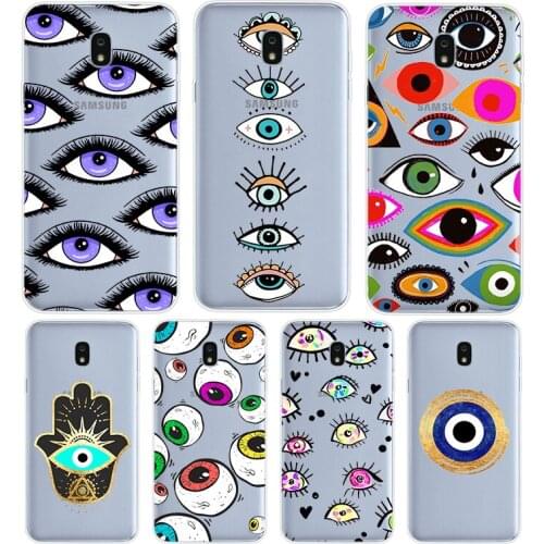 Eye Blue Evil Eye Print For Samsung Galaxy J8 J7 Duo J6 J5 Prime J4 Plus J3 J2 Core 2018 2017 2016 Phone Case Cover