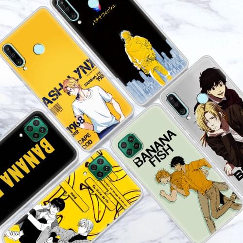 Anime Banana Fish Case For Huawei P30 P40 Lite E P Smart Z Y7 Y6 2019 Honor Play 9A 8X 9S 20 Pro Frosted Back Phone Coque Fundas