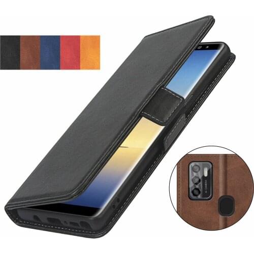 Leather Fitted Case for ZTE Blade A7S 2020 card holder Wallet Cover Short-buckle Flip book holster protective phone bag case GG