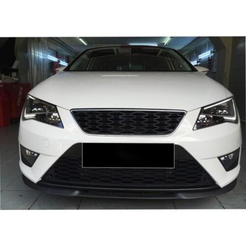 For Seat Leon Mk3 Front Bumper Lip Universal Cupra St. 3 Pieces ABS Plastic Matte Black For Seat Leon All Models