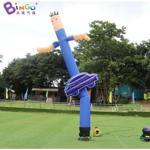 Customized 6 Meters High Inflatable Car Air Dancer For Car Shop Decoration / Blue Sky Dancer Balloons - BG-A1330-2