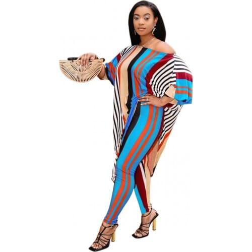 2 Piece Pant Sets 2021 Dashiki Traditional African Clothing Two Piece Set Women Africaine Tops And Pants Sets African Clothes