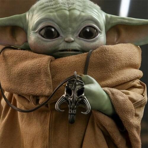 The Mandalorian Baby Yoda Action Figure Toys Mandos Necklace Keychain Yoda Baby Figure Pendent Toy The Child Yoda Figuras Gifts