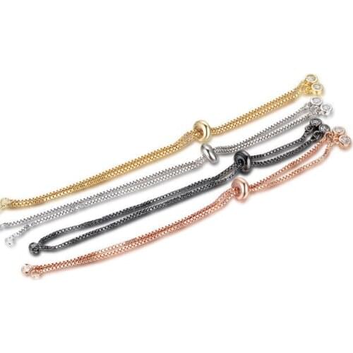 Crystal micro pave cz zircon cubic zirconia Push-pull Bracelet Adjustable silicone positioning Hand Accessories Jewelry g35