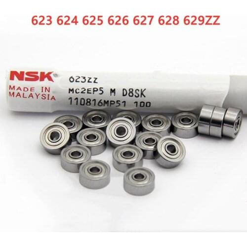 20pcs origina NSK miniature ball bearing 623 624 625 626 627 628 629 ZZ -2Z 3*10*4 4*13*5 5*16*5 6*19*6 7*22*7 8*24*8 9*26*8 mm