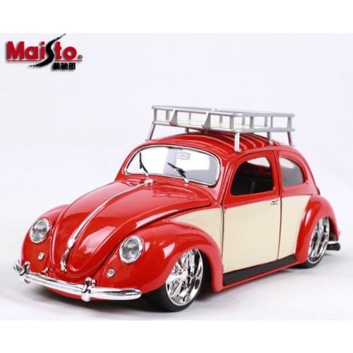Maisto 1:18 Diecast Metal Car toy Model For Modified Beetles 1951 Collection Car Model For Man Gift With Original Box