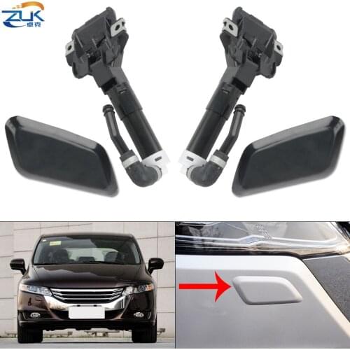 ZUK Front Bumper Headlight Washer Nozzle Cover For Honda For Odyssey RB3 2009-2014 Headlamp Cleanning Water Spray Jet Lid