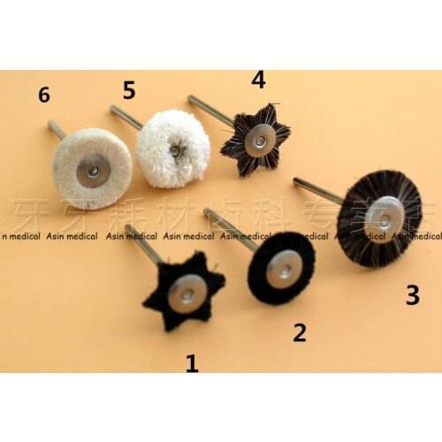 New Arrival 60 Pcs Dental Lab Brush Polishing Wheel Polishers for Rotary Tools