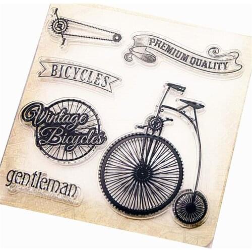 PANFELOU Gentlemans cart Transparent Clear Silicone Stamp/Seal DIY scrapbooking/photo album Decorative clear stamp sheets