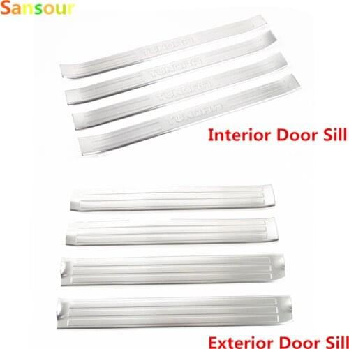 Накладки на пороги Toyota Sansour China At AliExpress