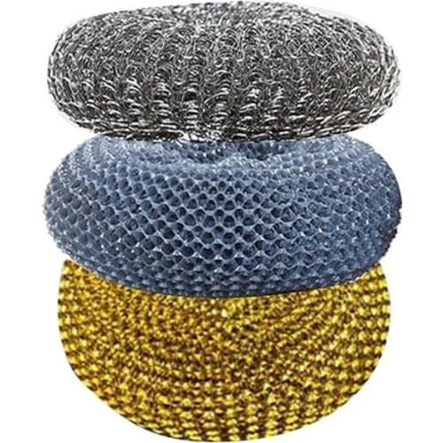 1pc Steel ball Soap Dispensing Palm Brush Easy Use Scrubber Wash Clean Tool Holder Soap Kitchen Cleaning Brush Pot Artifact