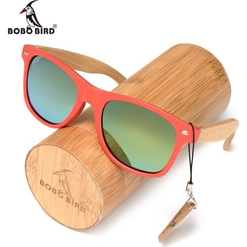 BOBO BIRD C-CG003c Red Plastic Frame And Green Polarized Lens Sunglasses Women And Mens Dropshipping OEM Fashion Accessory