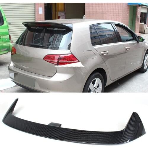 Car Rear Trunk Roof Wing Spoiler For Volkswagen VW Golf 7 VII MK7 Standard 2014-2017 Non GTI Rear Roof Spoiler Carbon Fiber/FRP