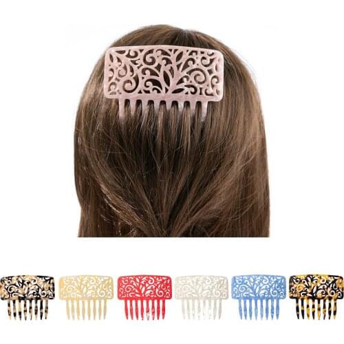 Vintage Wide Hair Combs Colorful Acetate Hair Accessories Tortoise shell Women Hair clips Flamenco dancers Headdresses jewelry