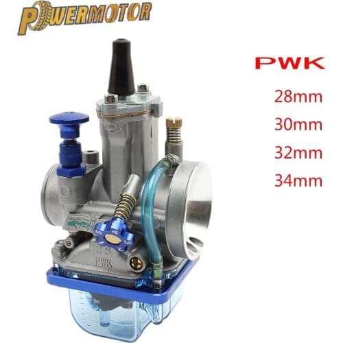 Universal PWK 28 30 32 34 mm Motorcycle Carburetor For Suzuki Yamaha Honda Racing Parts Scooters with Power Jet Dirt Bike