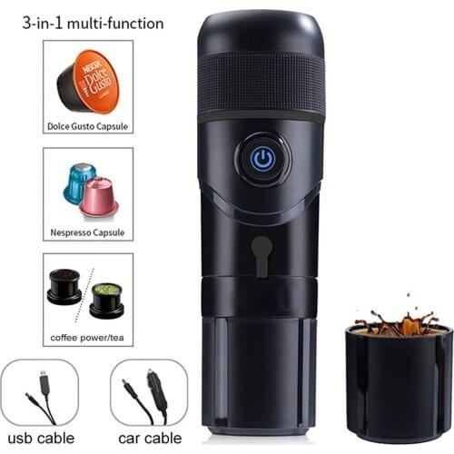 USB Capsule Espresso Maker Portable Coffee Maker for Car 12V Coffee Machine / Car Heating Coffee Cup / Fully semi-automatic
