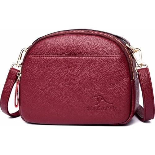 2019 Women Leather Messenger Bags Small Flap Bag For Girls Sac A Main Crossbody Bags For Women Soft Leather Shoulder Bag New