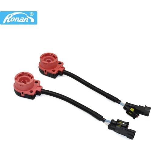 2PCS Adapter Wires KET AMP for Xenon Bulb D2S/R D4S/R HID Converter Connector Good Quality