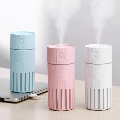 2 In 1 Mini Cool Mist Humidifier For Car Travel Office Bedroom Home,2 Mist Modes,7 LED Night Light Air Purifier
