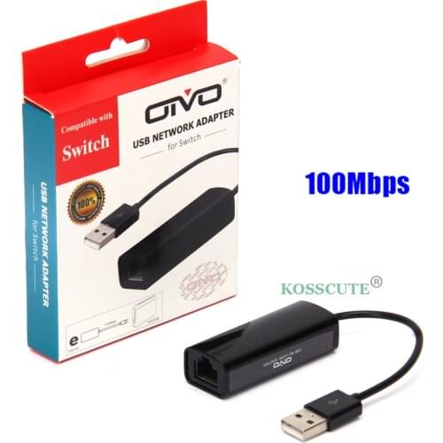 2021 USB Ethernet Adapter USB 2.0 10/100 Mbps Network Card to RJ45 Lan for Windows 10 for Nintend Switch Ethernet USB Adapter