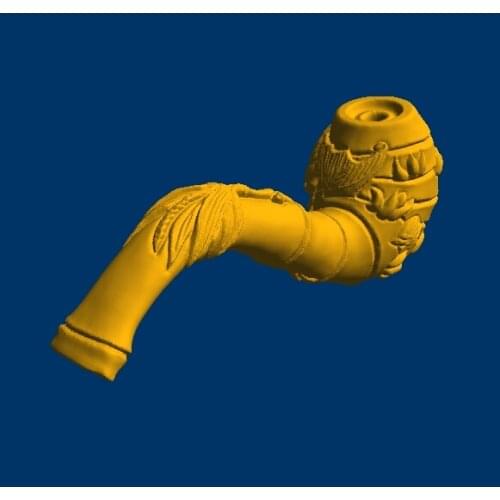 3D model relief for cnc in STL format Bat Pipe
