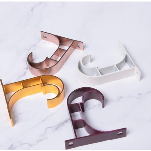 6Pcs/set Practical Ceiling Curtain Rod Installation Hook Stainless Steel Towel Storage Rack Support Bracket Hanging Hooks Hat