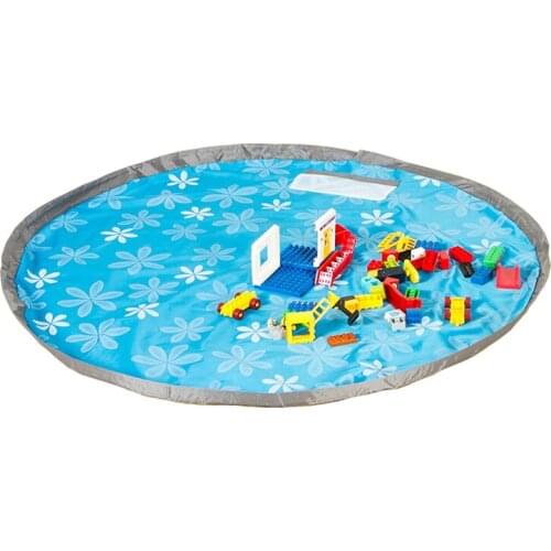 80/150Cm Portable Kids Toy Storage Bag And Play Mat Large Storage Bags Organizer Blanket Rug Boxes For Toys HG0294