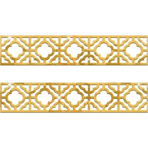 JM12110cm*10cm*10pcs a Bag Waistline Crystal Acrylic Mirror Self Adhesive Wall Sticker