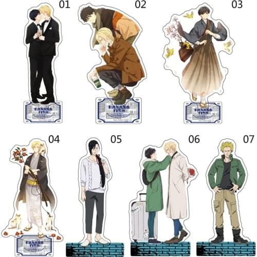 Anime BANANA FISH Ash Okumura Eiji Acrylic Stand Figure Model Plate Holder Cosplay Desktop Decoration Stationery