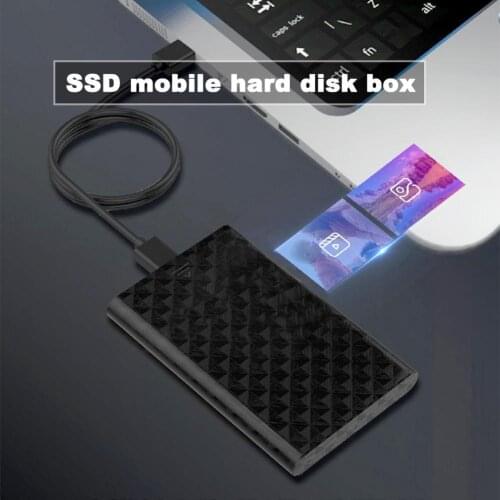 USB 3.0 Convenient SATA 3.0 HDD 5Gbps Enclosure Case ABS Hard Disk Box Portable for Routers