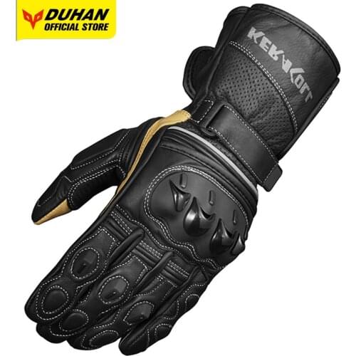 DUHAN Motorcycle Gloves Shockproof Wear Resistant Moto Gloves Keep Warm Bicycle Accessories Full Finger Motorbike Racing Gloves