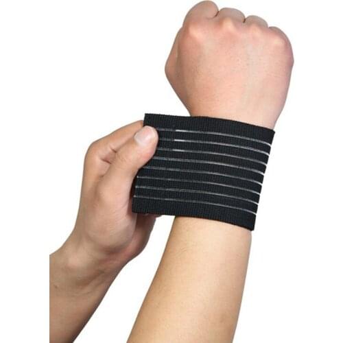 1 piece Elastic Sport Bandage Wristband Hand Gym Support Wrist Brace Wrap Tennis Cotton Weat Band Fitness Powerlifting