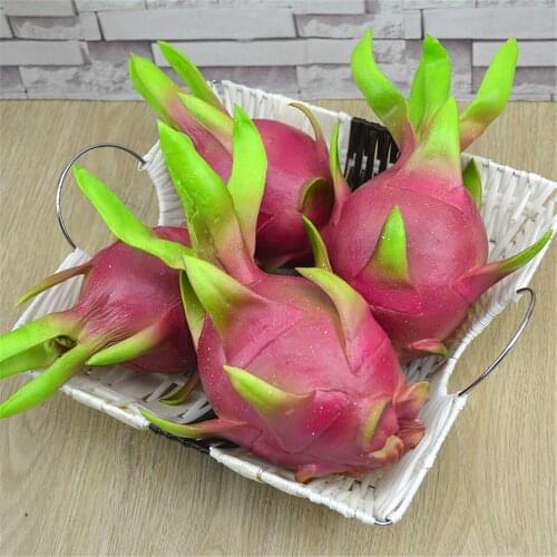 Faux fruit photo hotography props restaurant hotel home Kitchen deor Artificial Simulation fake Pitaya fruit dragon fruit model