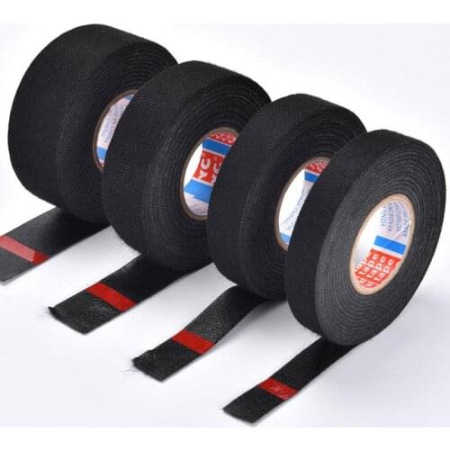 15meters New Tesa Type Coroplast Adhesive Cloth Tape For Cable Harness Wiring Loom Width 9/15/19/25/32MM Length15M