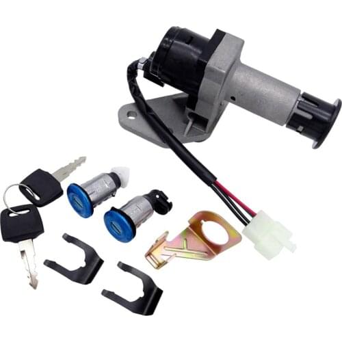 Motorcycle 4 Wire Plug Ignition Switch Lock Kit Metal Keys Set Fit For 50CC 125CC 150CC GY6 Scooter Motobike Accessories